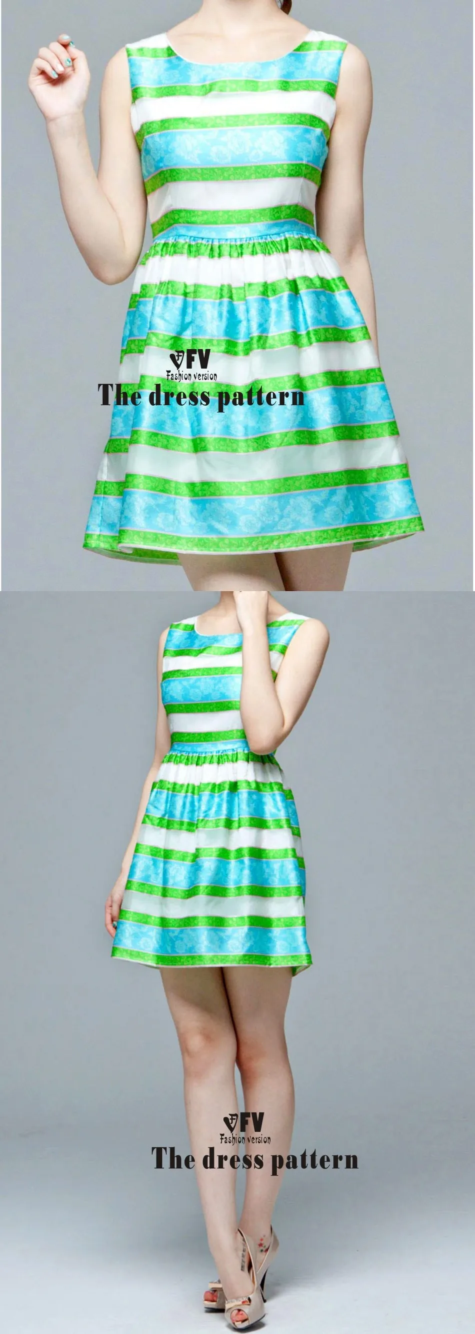 Платья Швейные шаблон резки одежды для рисования DIY(не продавая одежду) BLQ-103