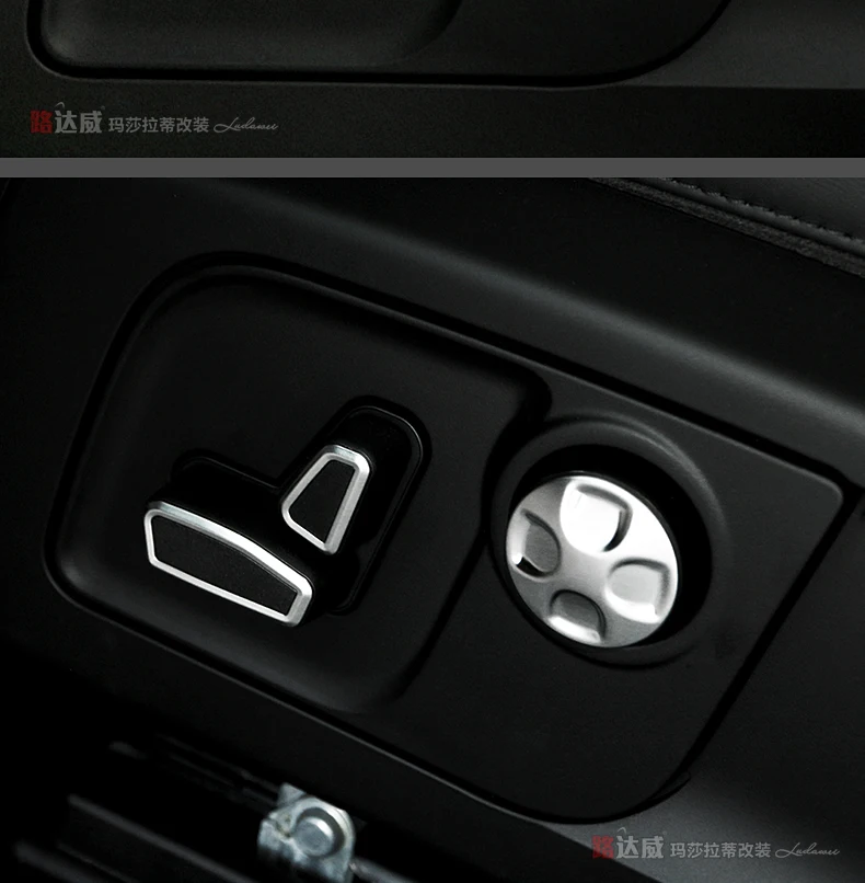 Автомобиль-Стайлинг Стульчики Детские Регулировка талии переключатель Крышка отделкой 3D Наклейки для Maserati Ghibli LEVANTE Quattroporte Интимные