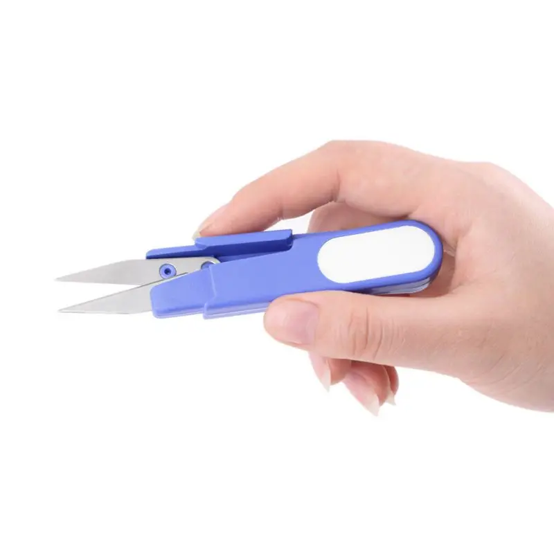 

Metal Blade Plastic Handle Cross Stitch/Fishing Line Scissors/Cutter With Cap