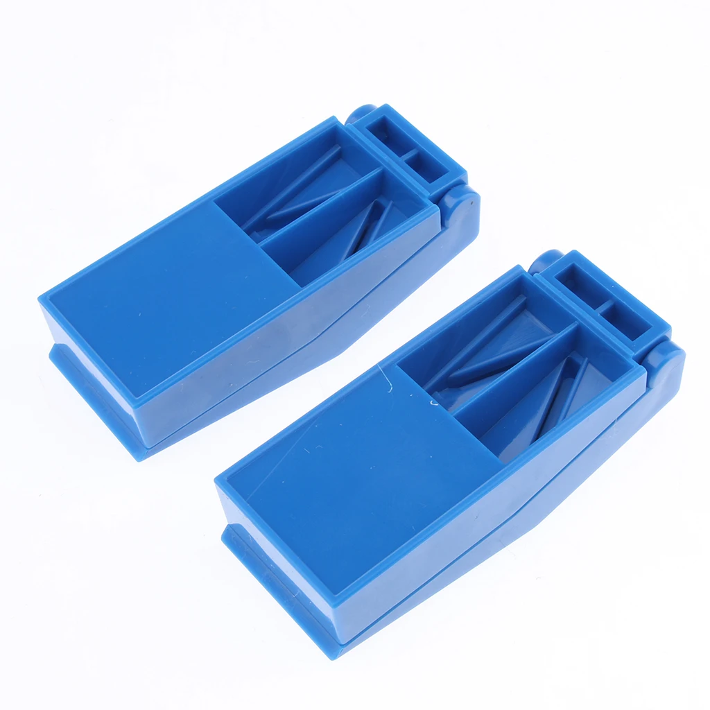 Pack of 2pcs Blue Durable Pill Cutters Tablet Dividers Perfect Medicine Slicers for Home Travel Use