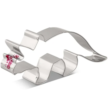 

KENIAO Triceratops Cookie Cutter - 13 x 6.1 cm - Dinosaur Biscuit and Fondant Cutter - Stainless Steel