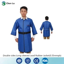 Рентгеновский защитный свинцовый резиновый костюм больница/завод радиационной защиты 0,35 mmpb Двухсторонняя куртка с длинными рукавами