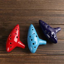 12 Hole Ocarina Ceramic Alto C Legend of Zelda Ocarina Flute Blue Instrument 12 Holes Ocarina neje fj0003 8 mini 6 hole tone c contralto concerto ocarina musical instrument green