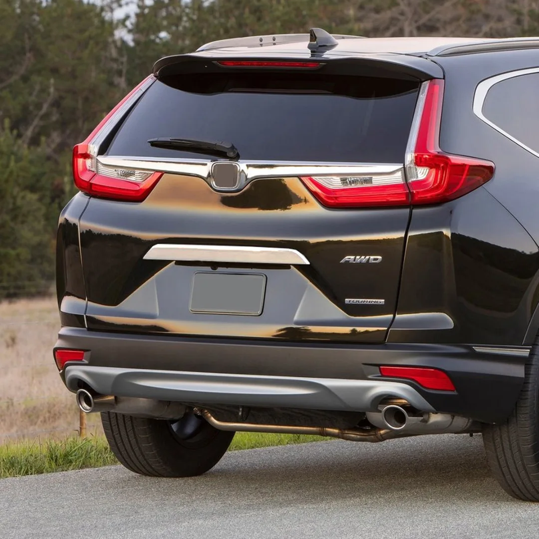 JX-LCLYL Chrome Stainless Rear Tailgate Trunk Lid Cover Trim For 2017-2018 Honda CRV