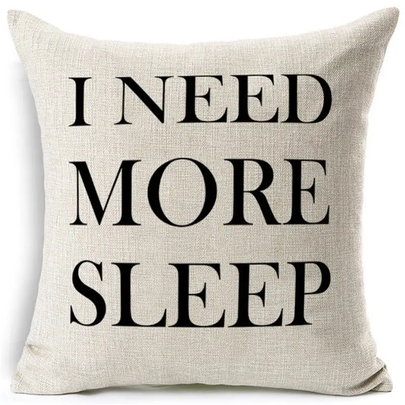 Nordic Funny words love Pillow Case Cushion pillow Sofa Decorative