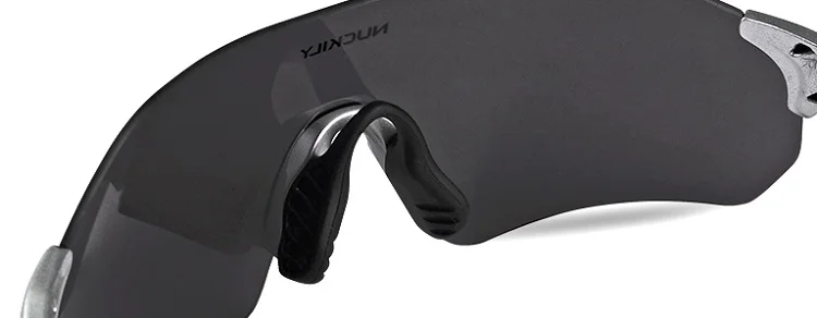 NUCKILY No Border Cycling Glasses Lightweight Running Glasses TR90 Frame Sunglasses For Road Bike and Mountain Bike PA08