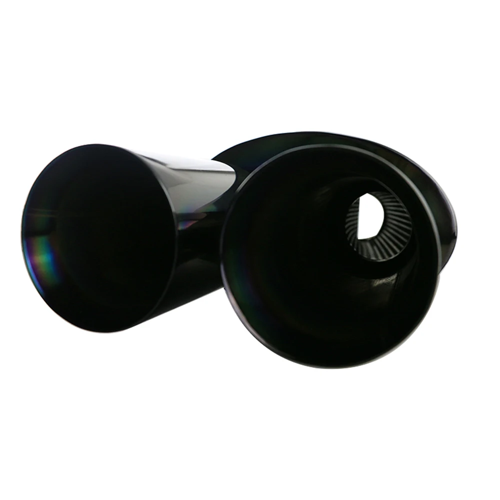 Универсальный 1 шт. наконечник выхлопной трубы из нержавеющей стали для автомобиля 2," в черном цвете, спортивный глушитель звука для авто, высокое качество, толщина 1 мм