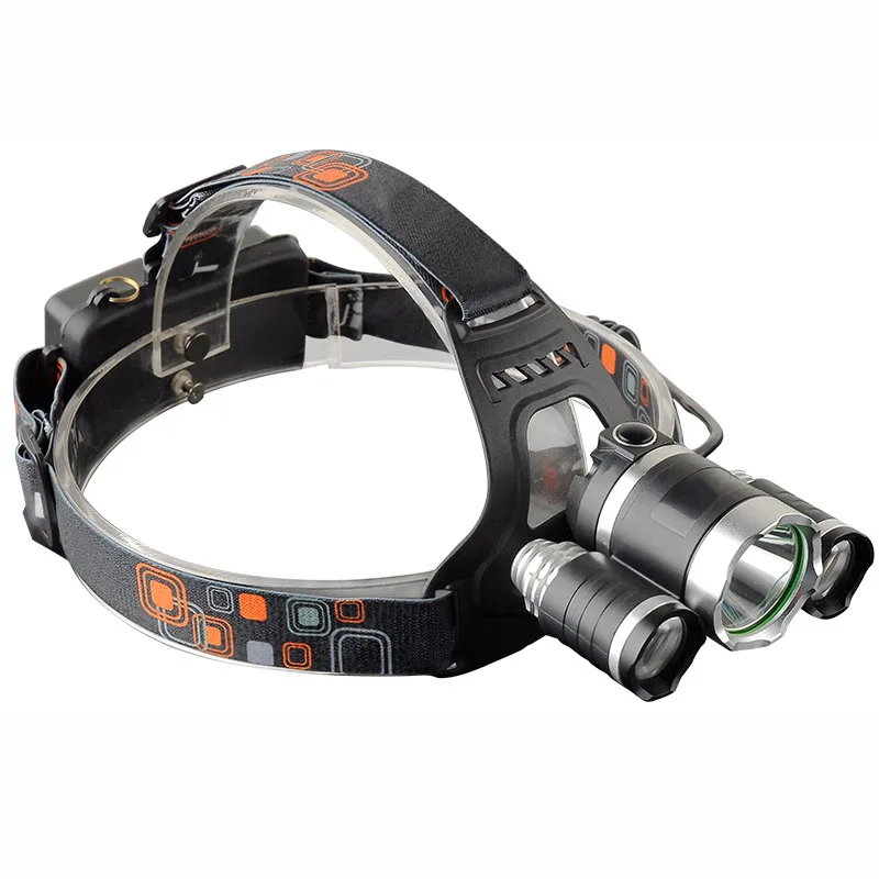 3 XML T6 Светодиодные фары налобный фонарь 4200LM 4 режима Головной для охоты рыбалки Led