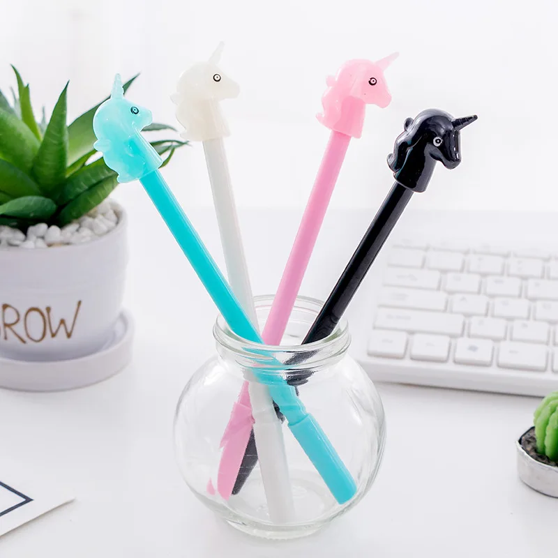 

1 Pieces Lytwtw's Stationery Cute Cartoon Candy Color Unicorn Horse Gel Pen School Office Kawaii Supply Novel Creative Gift