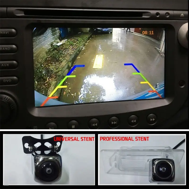 

Universal Starlight Night Vision Car HD Alloy Fisheye Car Reversing Rear View Camera Image Android Big Screen Machine