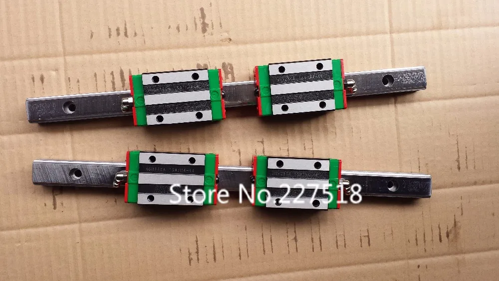 

100% New Original HIWIN Linear Guide 2pcs HGR25 -L700mm Rail + 4pcsHGH25CA Narrow Carriages for CNC Router