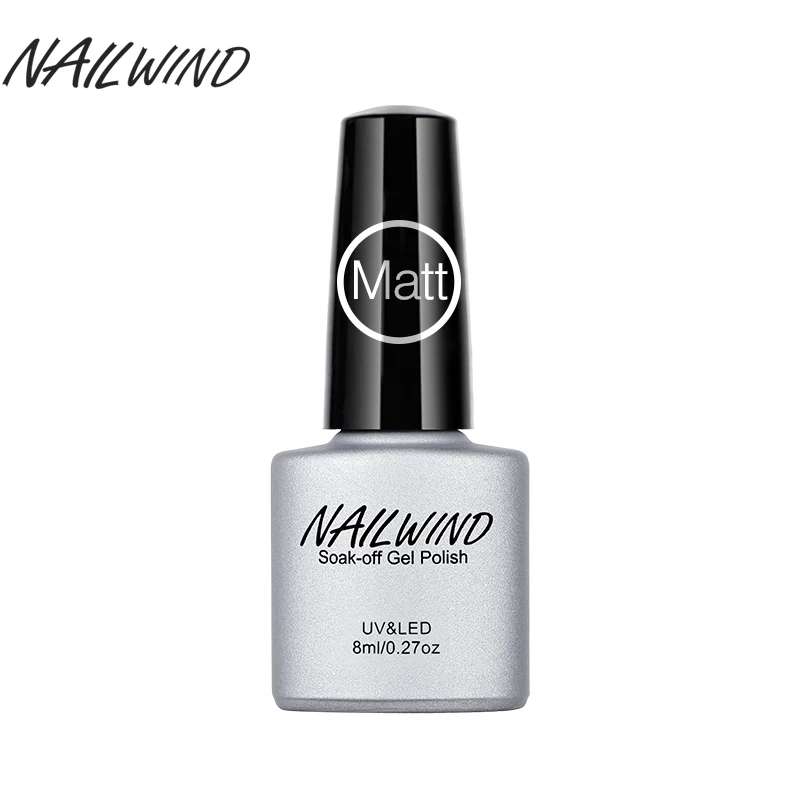 NAILWIND 8 мл матовое верхнее покрытие серии ногтей Гель лак для УФ светодиодный