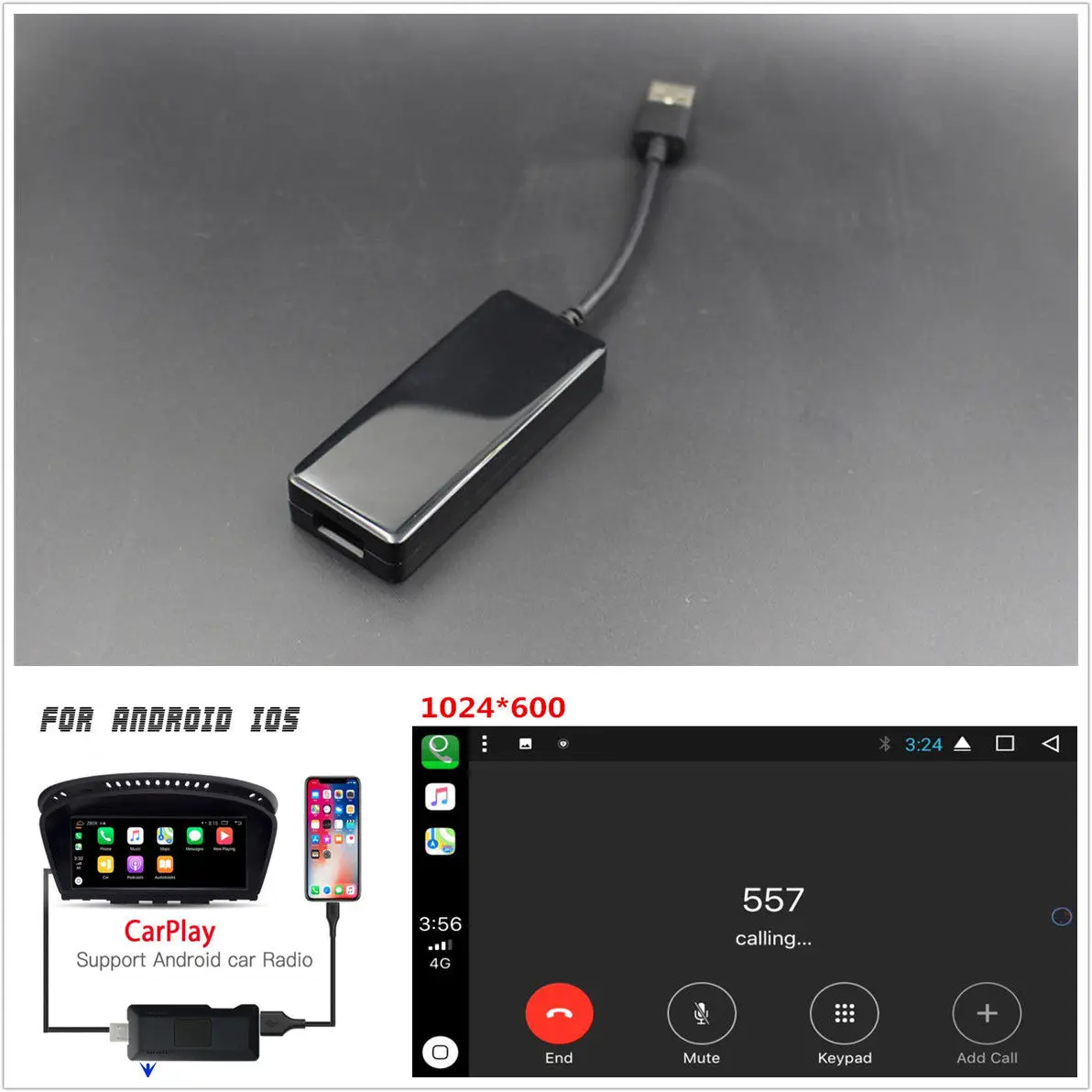 Vehemo USB 5 В Автомобильная короткая тяга ключ автомобильное звено ключ навигационный плеер Link Dongle MP5 плеер Android Авто Универсальная поддержка