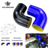 PQY - 51mm / 63mm / 76mm / 51mm to 63mm / 63mm to 76mm 90 Degree 45 Degree Elbow Reduce Silicone Hose Pipe Black Blue ► Photo 1/6