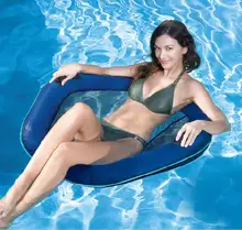 Quick dry Inflatable floating single water sofa pvc beach pool recliner water loungers, beach air float bean bag sofa chair