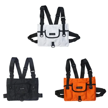 

Men Waist Bag New Chest Bag Tactical Vest Bags Casual Function Chest Rig Pack Streetwear For Male Kanye West 072001