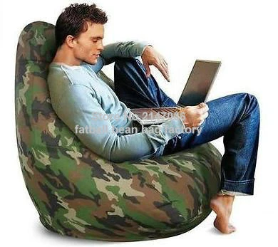 Beeldhouwwerk Hechting Stout Camouflage Bean Bag Stoel, Zitzak Sofa Gebruikt Meubilair Woonkamer Sofa  Fauteuil|sofa recliner|bean bag chairroom sofa - AliExpress