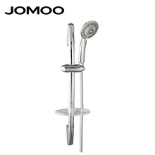 JOMOO bathroom fixture bath shower head slide bar shower set water saving easy install round shape chrome crystal high pressure