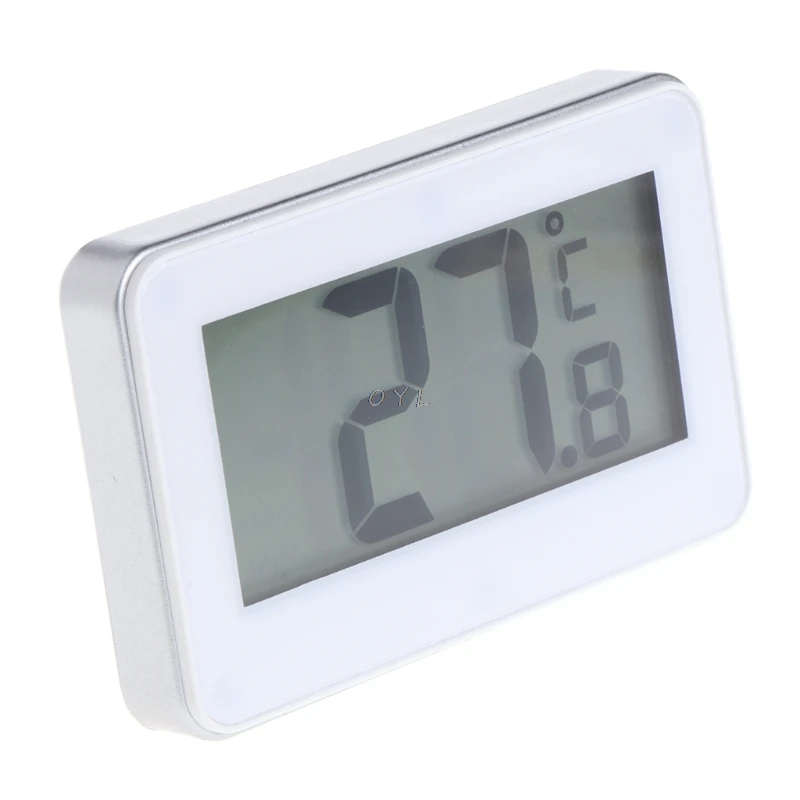 

Fridge Refrigerator Thermometer Waterproof with Hanging Hook Stand LCD Display Screen Home Appliance Refrigerator