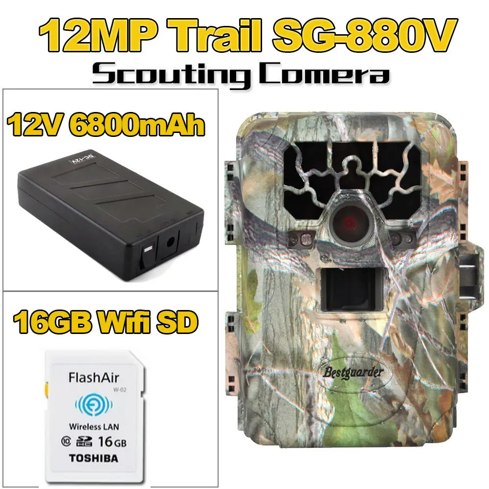 Free shipping 16GB Wifi SD 12MP Infrared IR Digital font b Trail b font Game Hunting