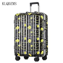 KLQDZMS 20/24 дюймов модные женские туфли чемоданы колеса сумка с колесами Spinner дорожная сумка для переноски на чемодан с кодовым замком