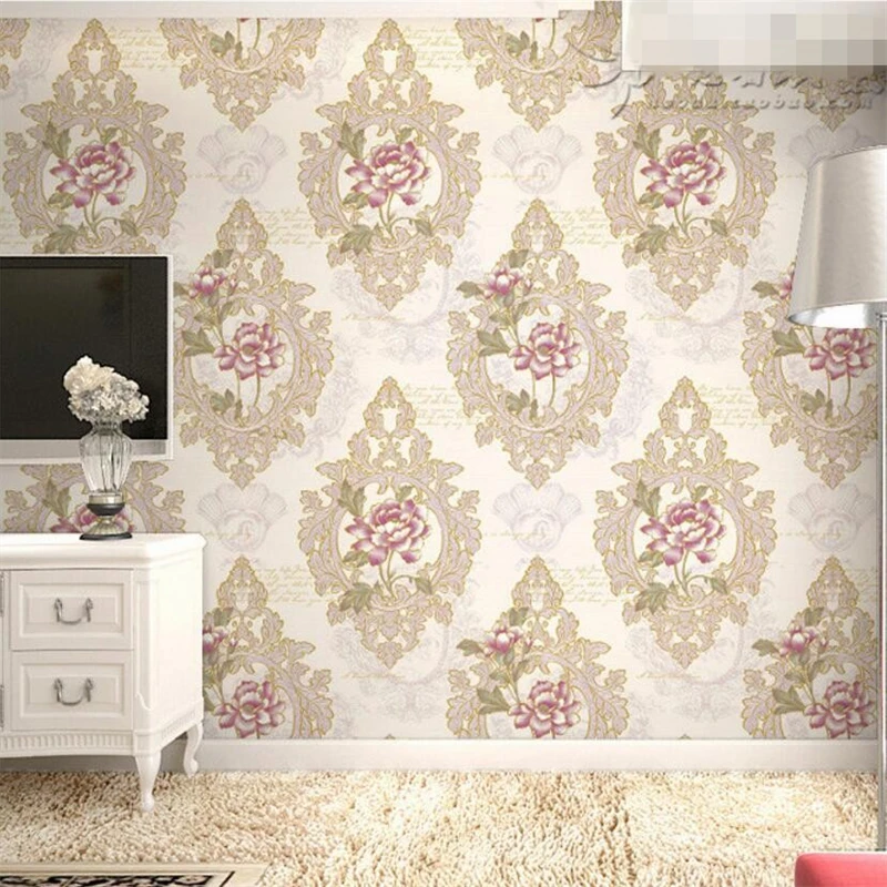 beibehang-3d-stereo-embroidered-bronzing-nonwoven-fabric-bedroom-living-room-tv-background-wallpaper-papel-de-parede