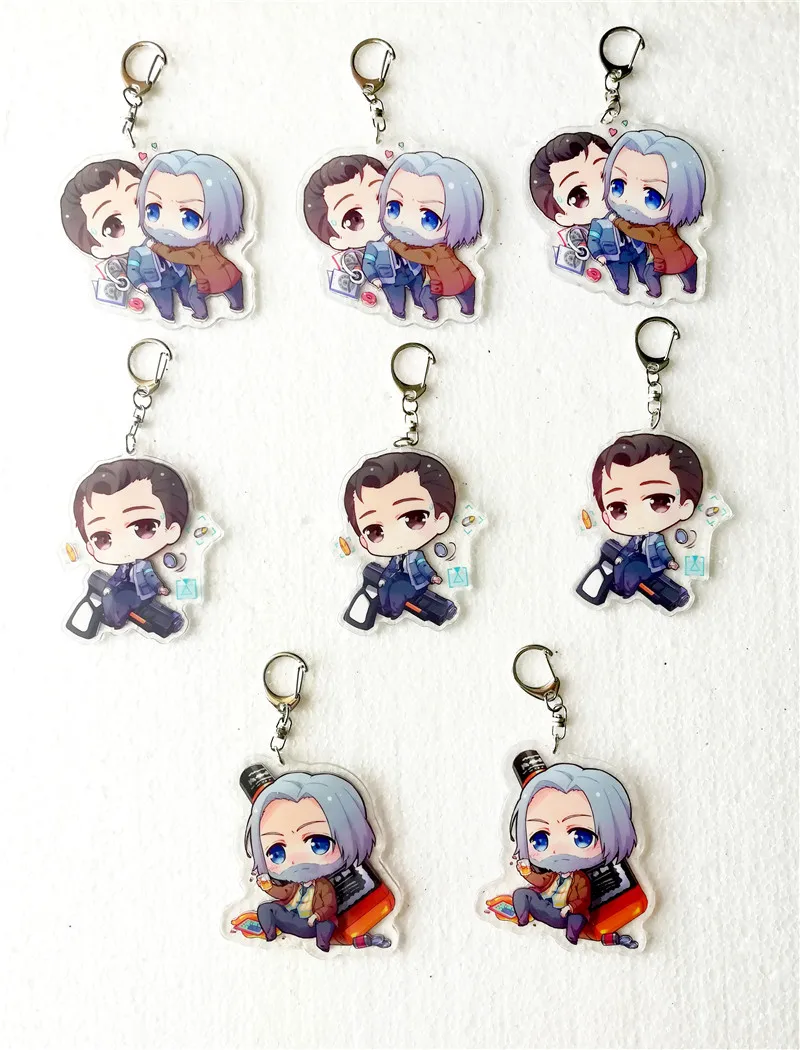 Details about   Detroit Become Human Connor Kara Hanke Marcus Acrylic Keychain Keyring Pendant 