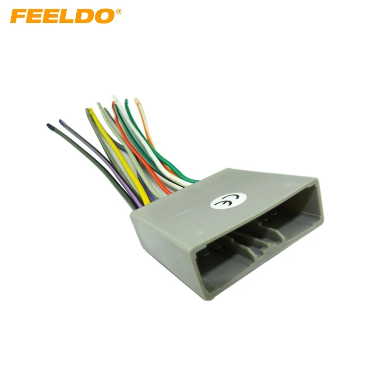 Feeldo 1pc Car Cd Player Radio Audio Stereo Wiring Harness