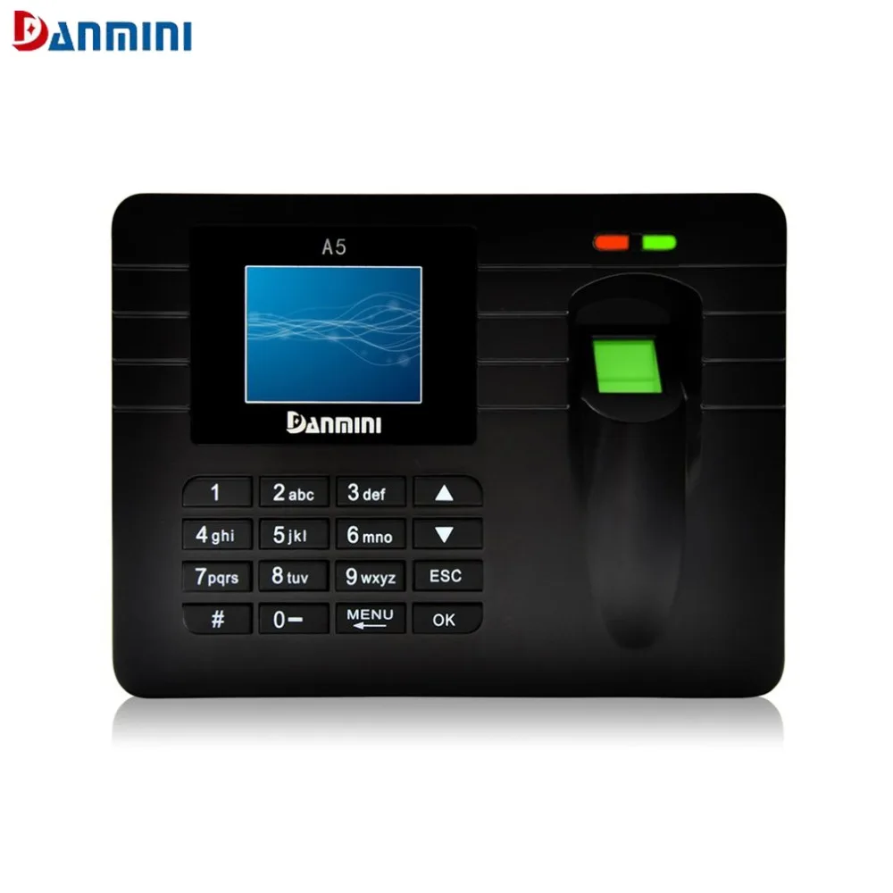 

DANMINI A5 2.4-Inch TFT Color Screen Fingerprint Recorder Free-software Employee Attendance Machine Time Clock Recorder