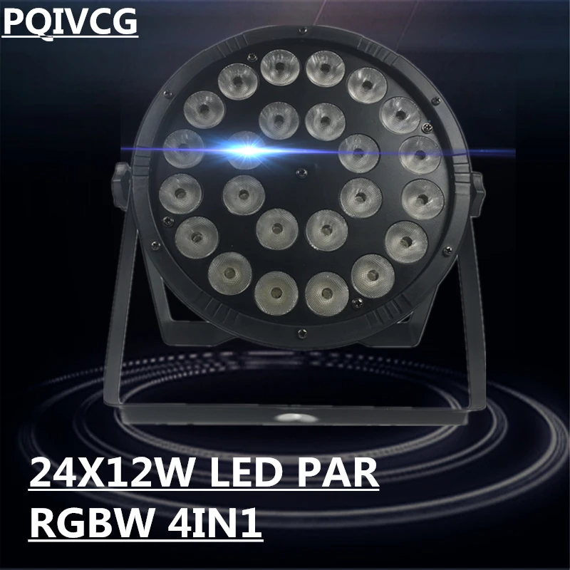 RGBW 4в1 24X12W светодиодный светильник Par сценический плоский PAR dmx512 4/8 ch для мытья