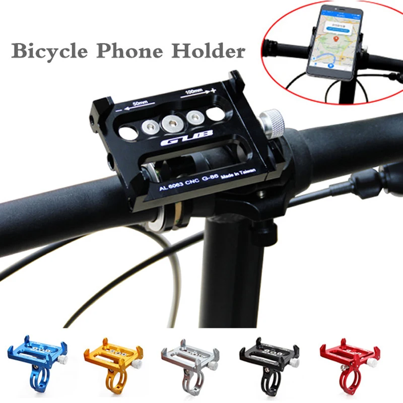 

Bicycle Motorcycle Handlebar Holder Width Adjustable 50-100 mm Holder Support Stand for Phone Mount Alloy CNC Machined Anodized