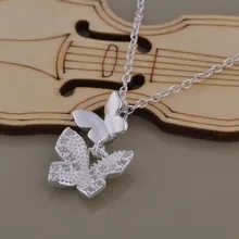 Высокого качества Серебряные модные ювелирные изделия цепи ожерелье кулон WN-1386