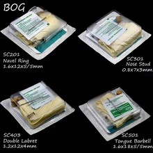 Disposable Medical Class Sterile Body Jewelry Piercing Pack Unit For Ear Nose Nipple Belly Navel Septum Piercer Tool Machine Kit