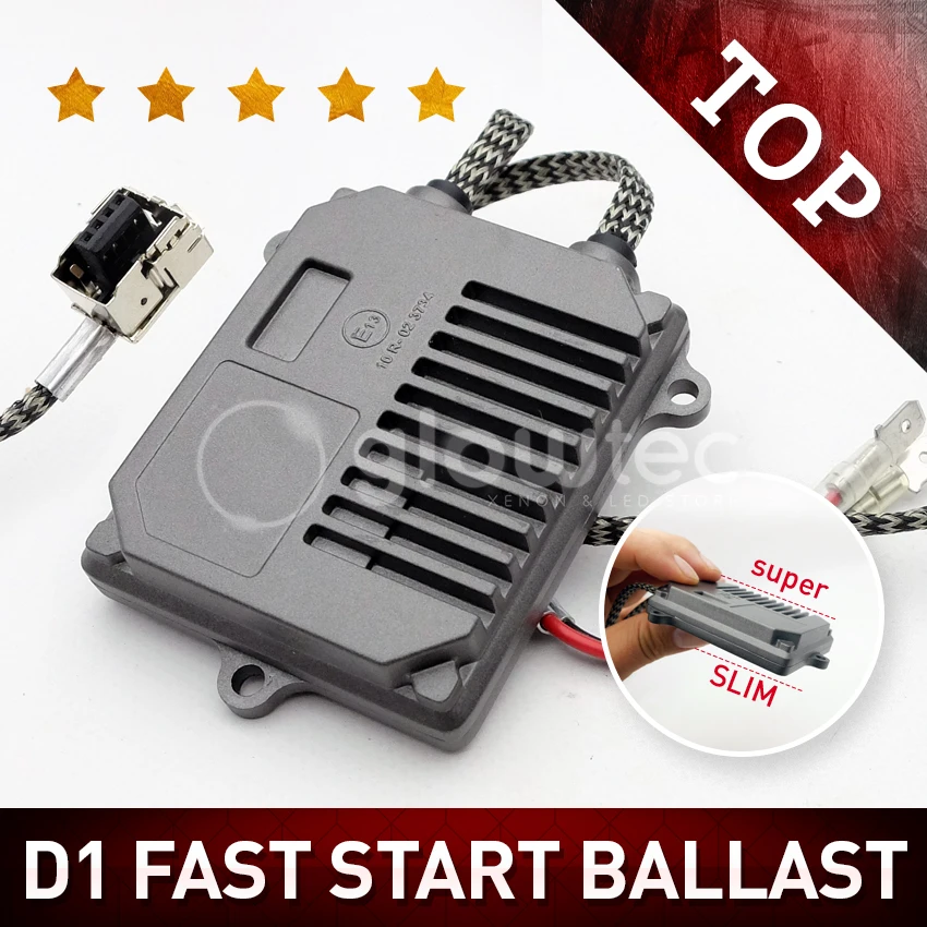 

free shipping 12V High Quality D1 Canbus and fast start Ballast For D1C D1S D1R HID Light Bulbs 35W Xenon Ballast Glowtec