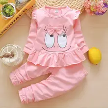 Комплект детской одежды для маленьких девочек весенне-осенний детский спортивный костюм комплект для девочек детские повседневные комплекты Одежда для маленьких девочек костюм одежда