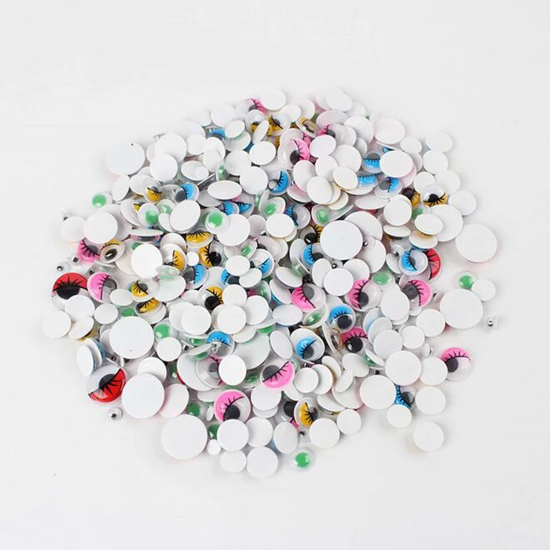 

200/300pcs Wholesale Colorful/Black Various Sizes Eyes Toys for Children Stuffed Plush Dolls Cup Car Accessories Stickers Crafts
