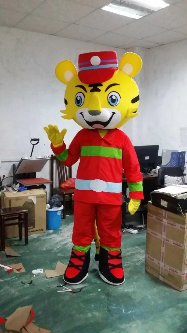 

Fire tiger Mascot Costume Tiger Mascotter Costume Cartoon Fancy Dress Cosplay Suit Carnival Costume Halloween Cosplay Party