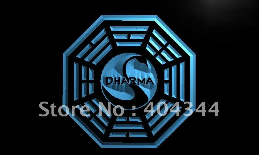 LC161- Dharma инициатива Лебедь потерянный светодиодный неоновый светильник знак для