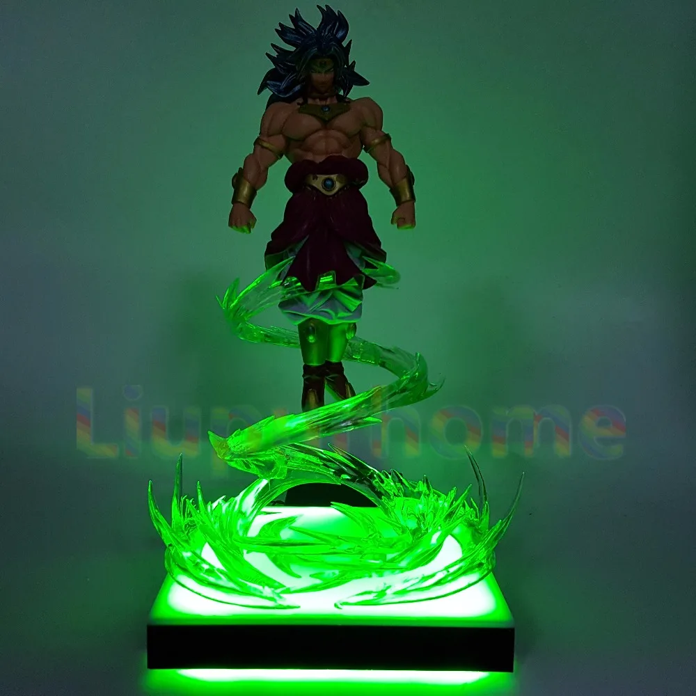 Günstige Dragon Ball Z Broly Power Up Fliegende Led Licht Lampe Basis Dragon Ball Z Led Licht Lampe Weihnachten Decor Lampara led