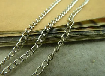 

10 meters of Chrome Color Iron Alloy Chain,2.5mm Wide