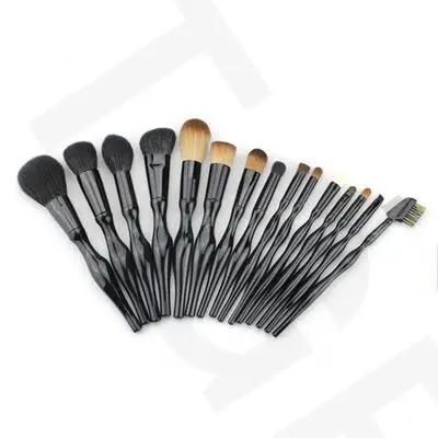 

by DHL 50Set/Lot 15pcs Body Curve Facial Beauty Blush Foundation Powder Blending Contour Eyebrow Eyeliner Cosmetics Brush Kits