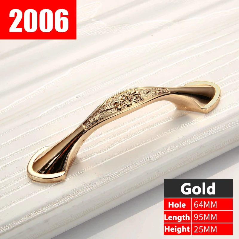 Furniture Gold Knob Cabinet Handles Simple Kitchen Drawer Pulls Door tiradores muebles YJ2006 | Обустройство дома