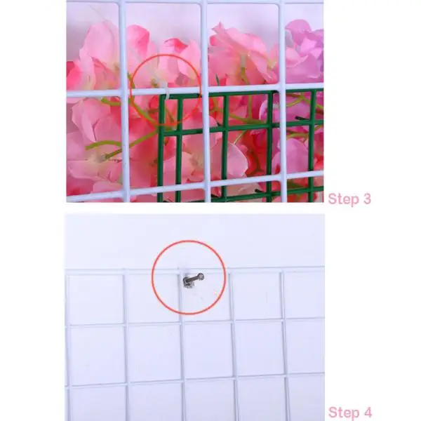 Artificial Rose Flower Wall Panels- Hanging Ornaments for Wedding Venue, Party Backdrops DIY Art Decorations, 16×24inch