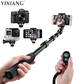 

YIXIANG Selfie Stick Self-portrait Monopod Wireless Bluetooth Selfie Stick With Adjustable Phone Holder for iPhone Samsung HUAWE
