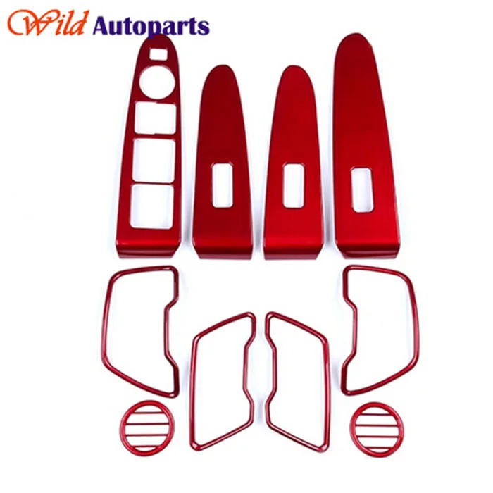 10pcs Sport Red Inner Modified Plated Air Vent Tri...
