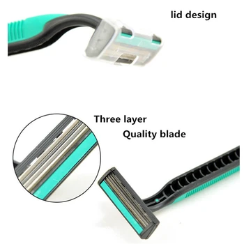 

BRAND New 4Pcs/lot Safety Manual Razor three layers Blades Razor Unisex Manual Shaver Shaving Razor Trimmer Hair removal
