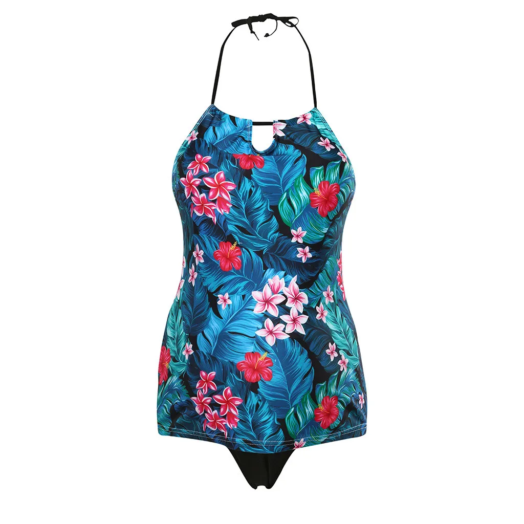 

MUQGEW Maternity Tankinis Women Floral Print Bikinis for Pregnant Summer Maternal Pregnancy Casual Swimsuit Beachwear Suit 2019