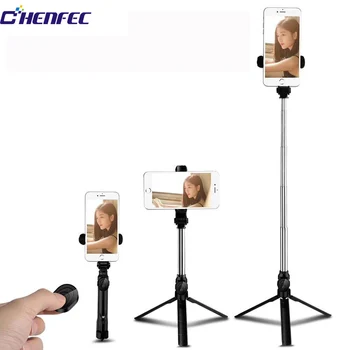 

3 In 1 Wireless Tripod Monopod Selfie Stick Bluetooth with Button Selfie Stick for Android OS Iphone 678 Plus IOS Selfie Sticks