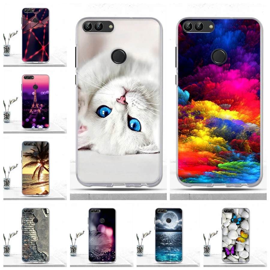 Мягкий силиконовый чехол из ТПУ для Huawei P Smart Enjoy 7S роскошный защитный телефона