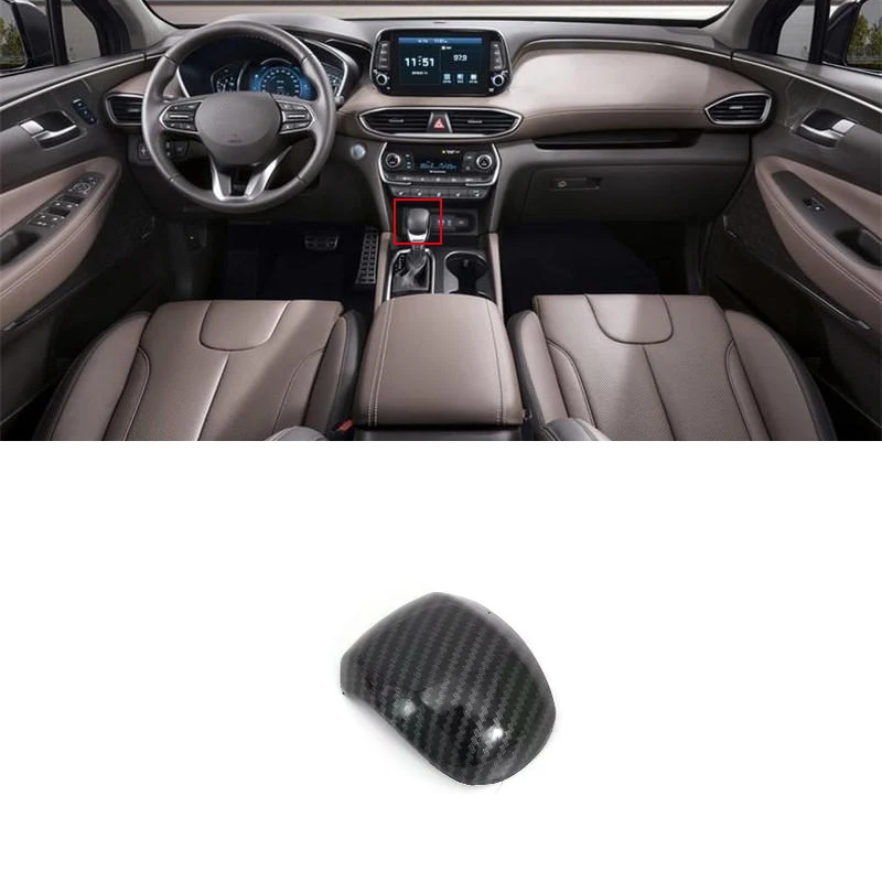 

For Hyundai Santa Fe TM 2019 Interior Gear Shift Knob Sticker Cover Car Styling Accessories